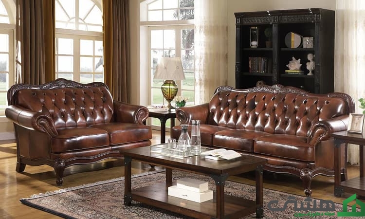 مبل چرمی کلاسیک