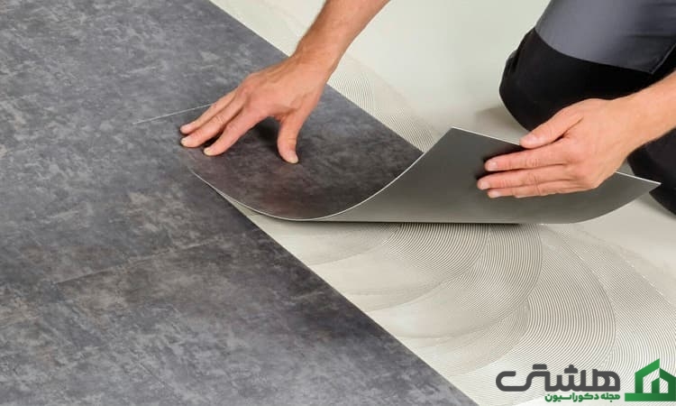 طرح ها و رنگ های مختلف کفپوش چسبی