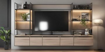 میز تلویزیون دیواری ترکیه‌ای مدل های 2024 + عکس