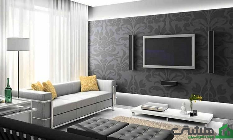 رنگ‌های مناسب برای کاغذ دیوار پشت تلویزیون