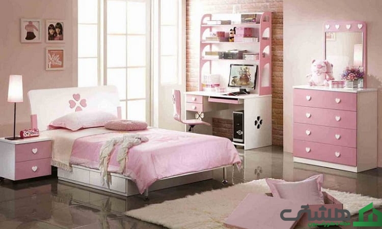 اتاق دخترانه صورتی