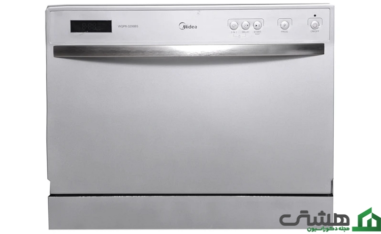 ماشین ظرف‌شویی رومیزی مایدیا مدل WQP6-3206BS