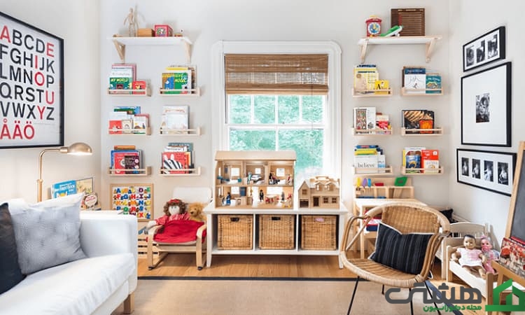 دکوراسیون اتاق کودک به سبک حصیری