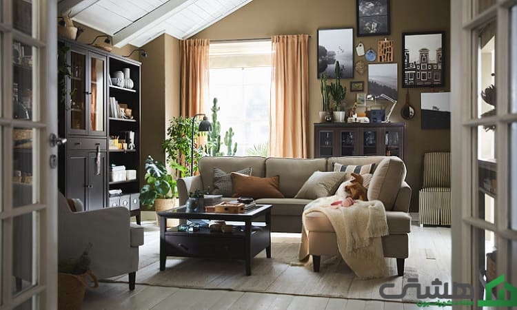 رنگ بهترین کمد دیواری پذیرایی