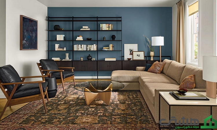 رنگ و بافت کمد پذیرایی