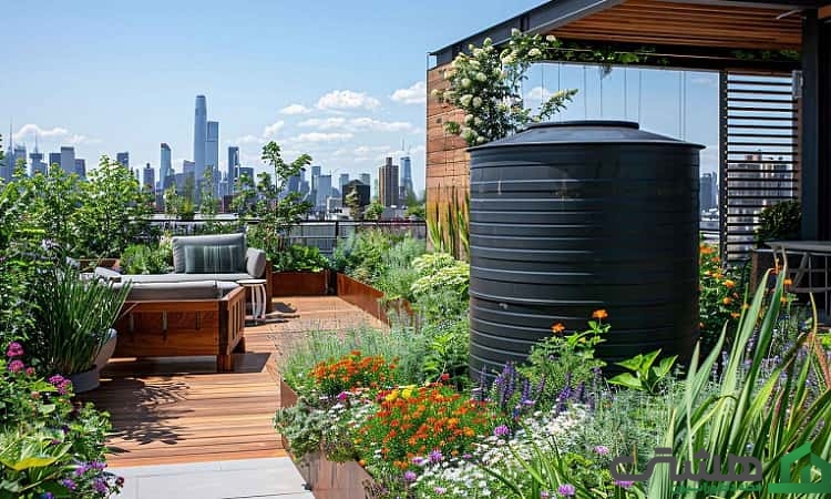 استفاده از پارتیشنهای گیاهی در روف گاردن مدرن