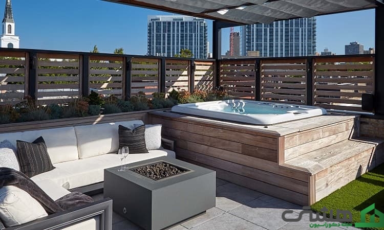 جکوزی روف گاردن مدرن