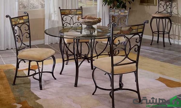 میز صبحانه خوری فلزی