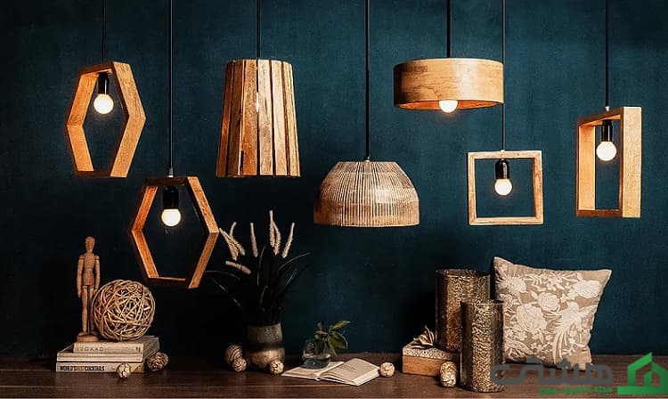 چراغهای چوبی در دکوراسیون چوبی