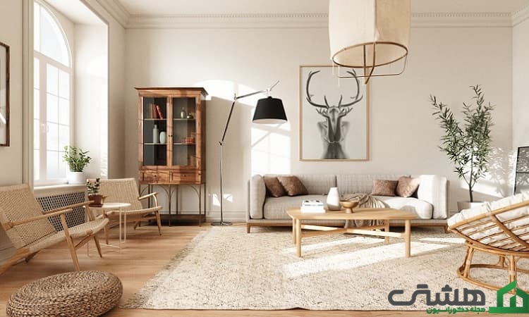 دکوراسیون چوبی پذیرایی