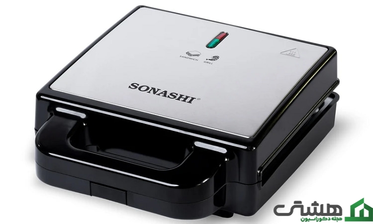 ساندویچ ساز و گریل سوناشی مدل 2 کاره SSM-882